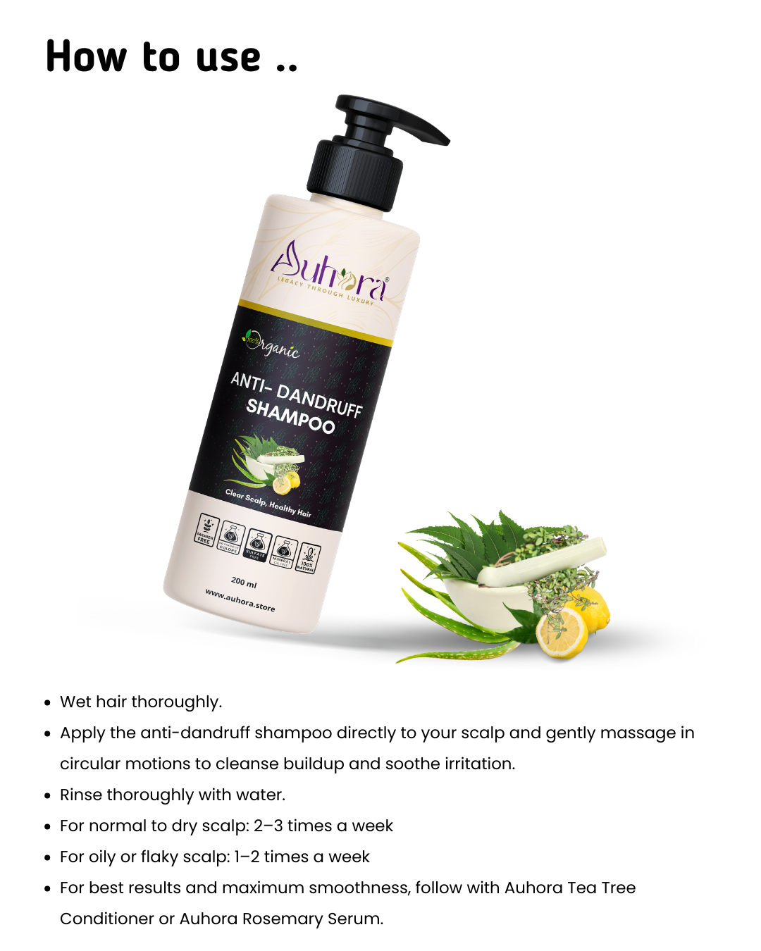 Auhora Anti-Dandruff Shampoo