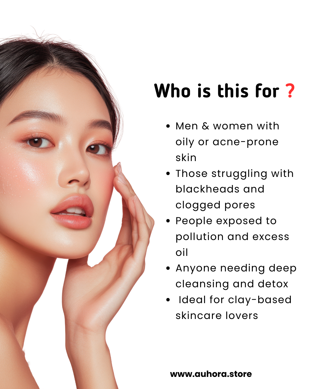 Auhora Bentonite Clay Face Wash