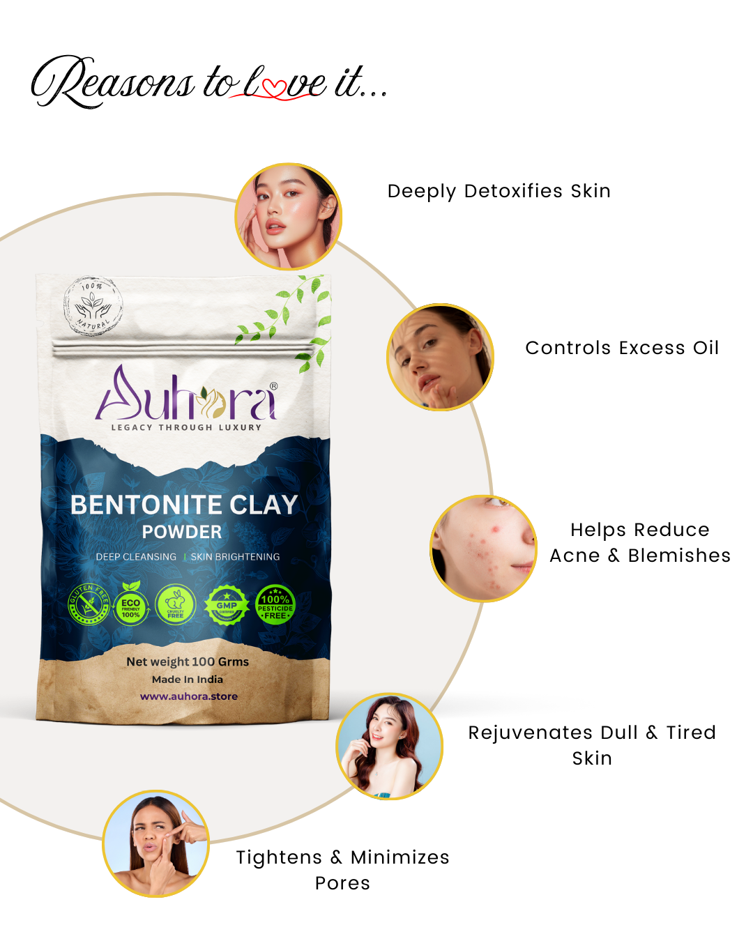 Auhora Bentonite Clay Powder
