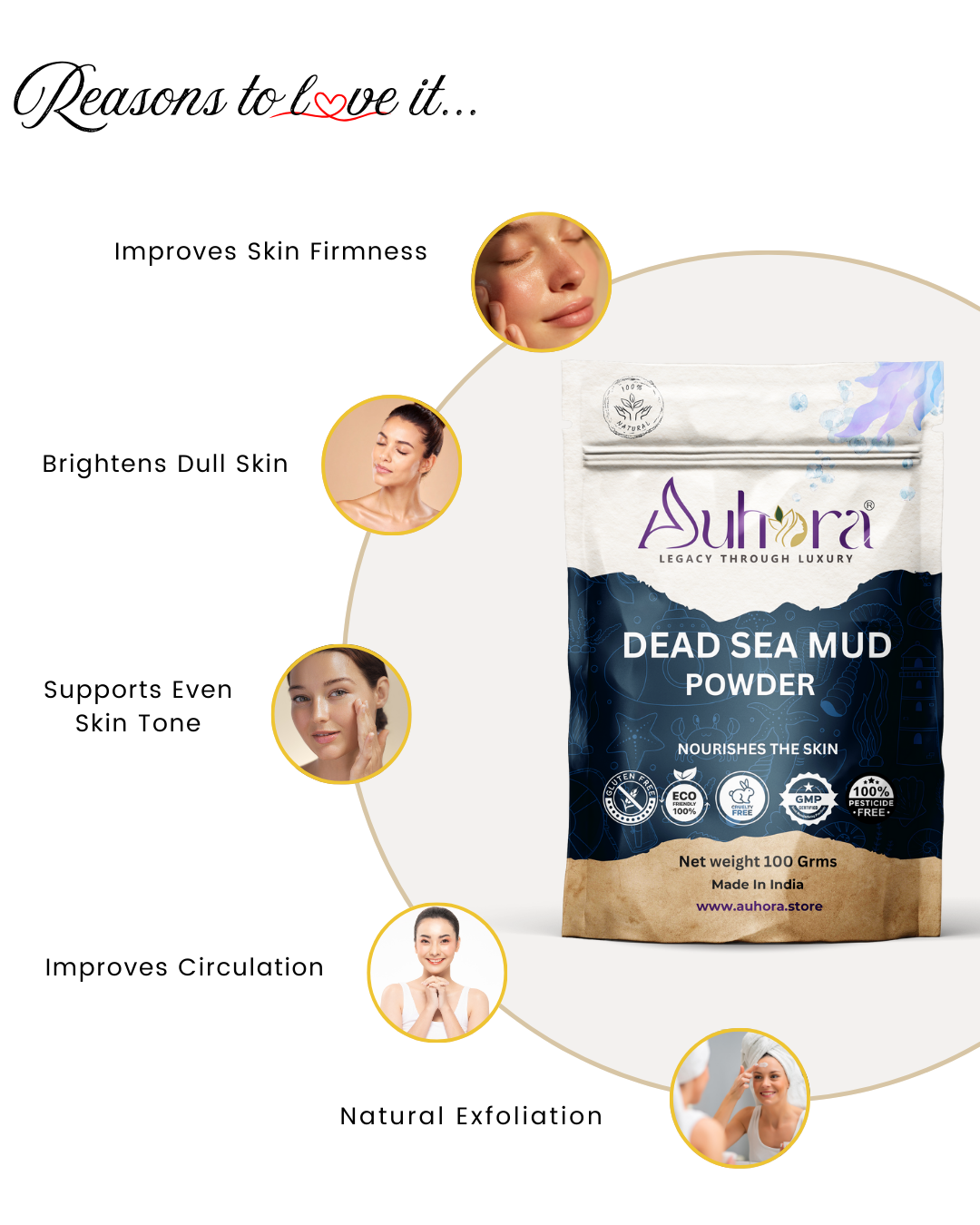 Auhora Dead Sea Mud Powder