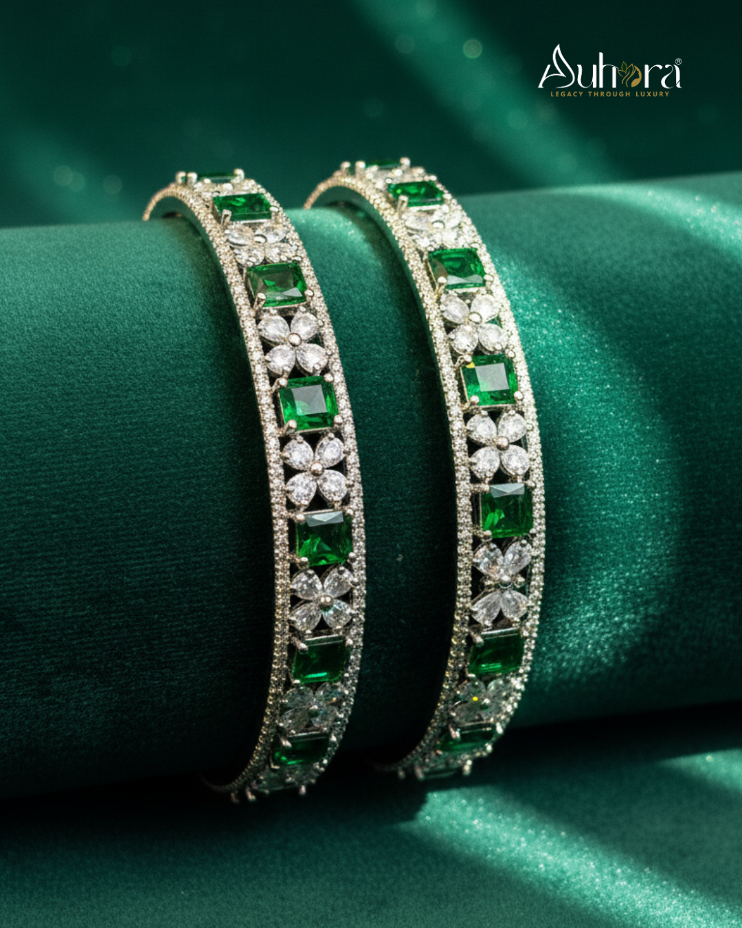Auhora Emerald Royal Elegance Bangles