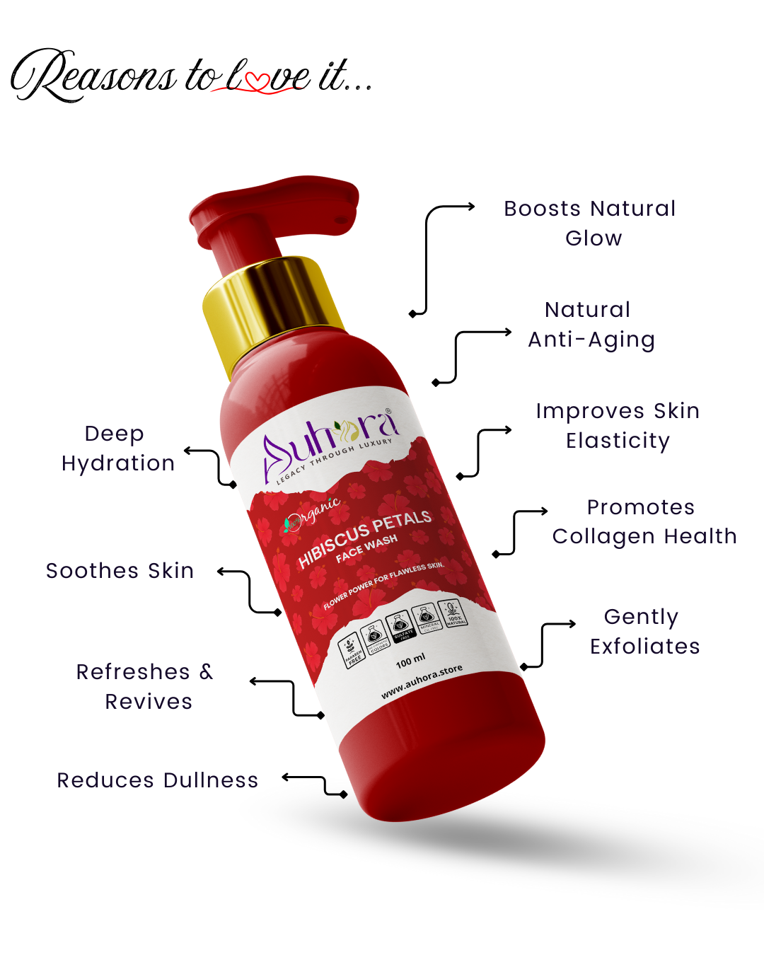 Auhora Hibiscus Face Wash