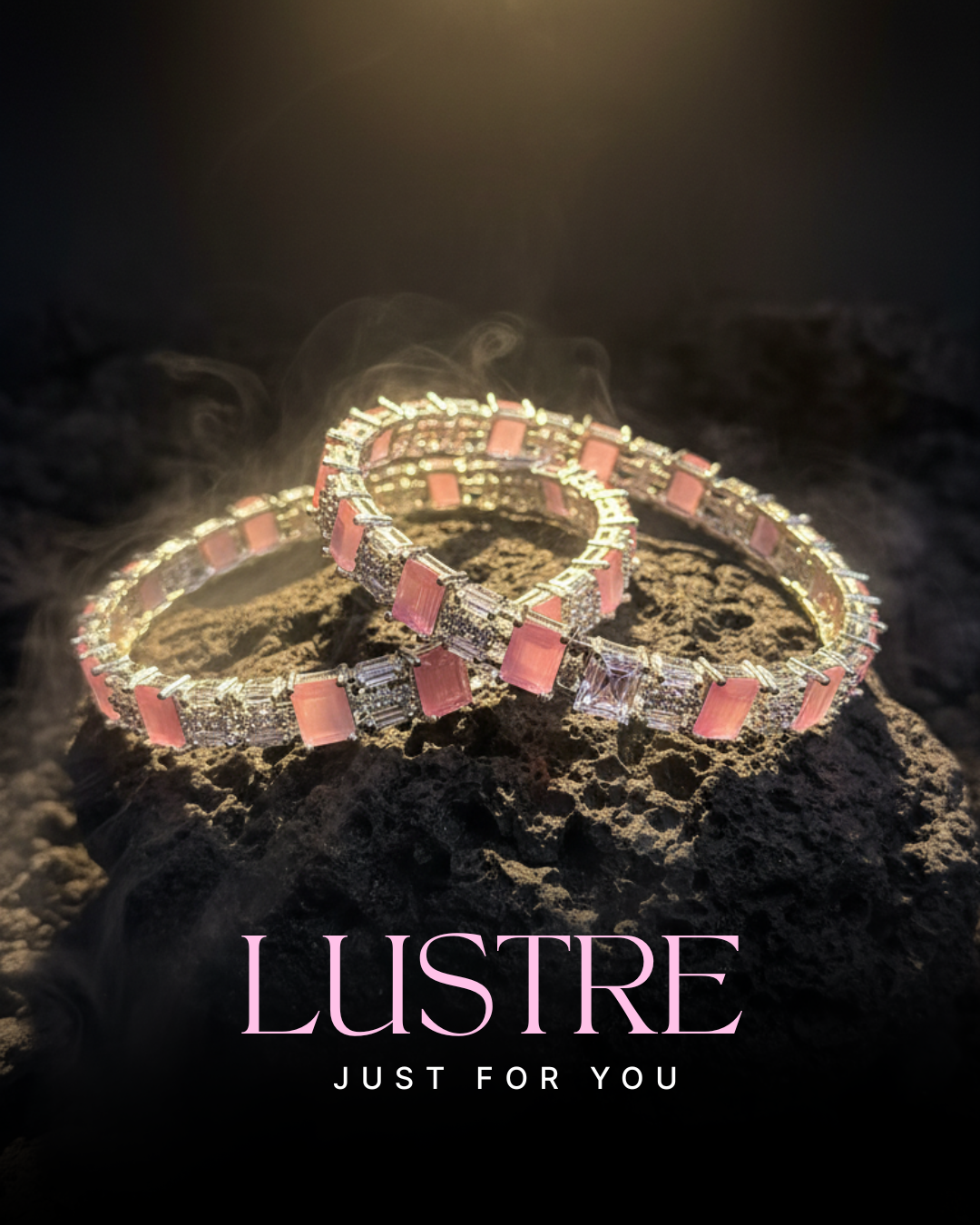 Auhora Lustre Ruby Radiance Bangles