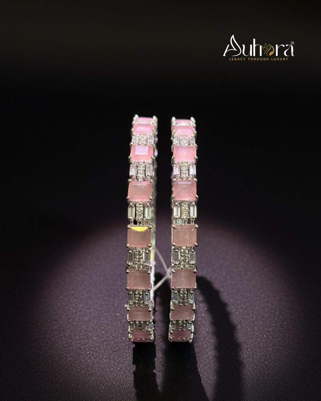 Auhora Lustre Ruby Radiance Bangles