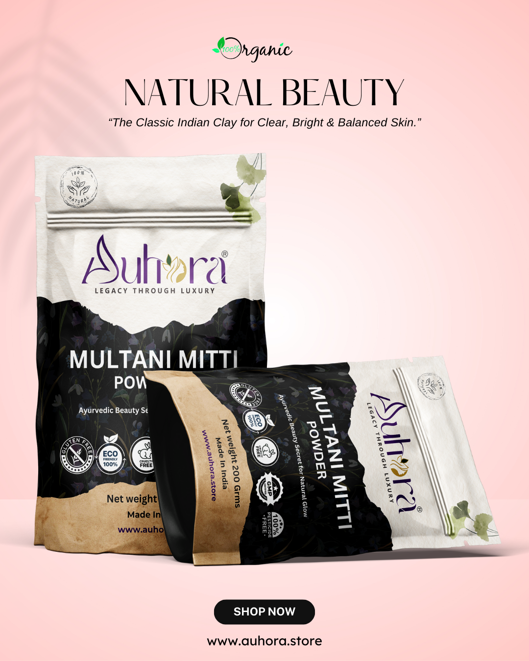 Auhora Multani Mitti (Fuller’s Earth) Powder