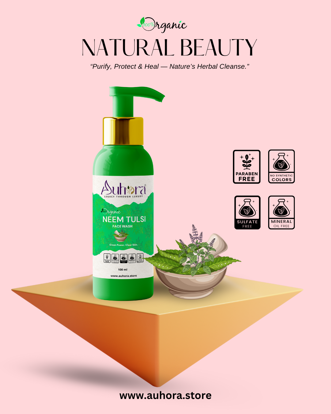 Auhora Neem Tulsi Face Wash