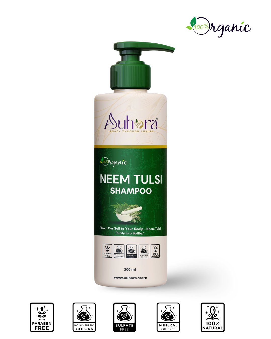 Auhora Neem Tulsi Shampoo