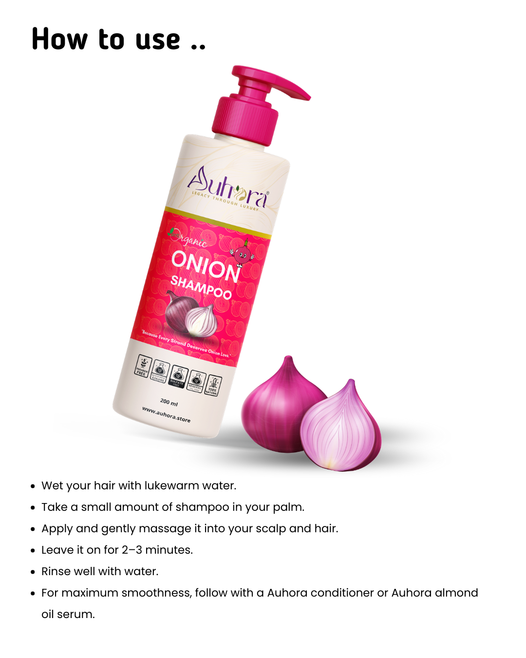 Auhora Onion Shampoo