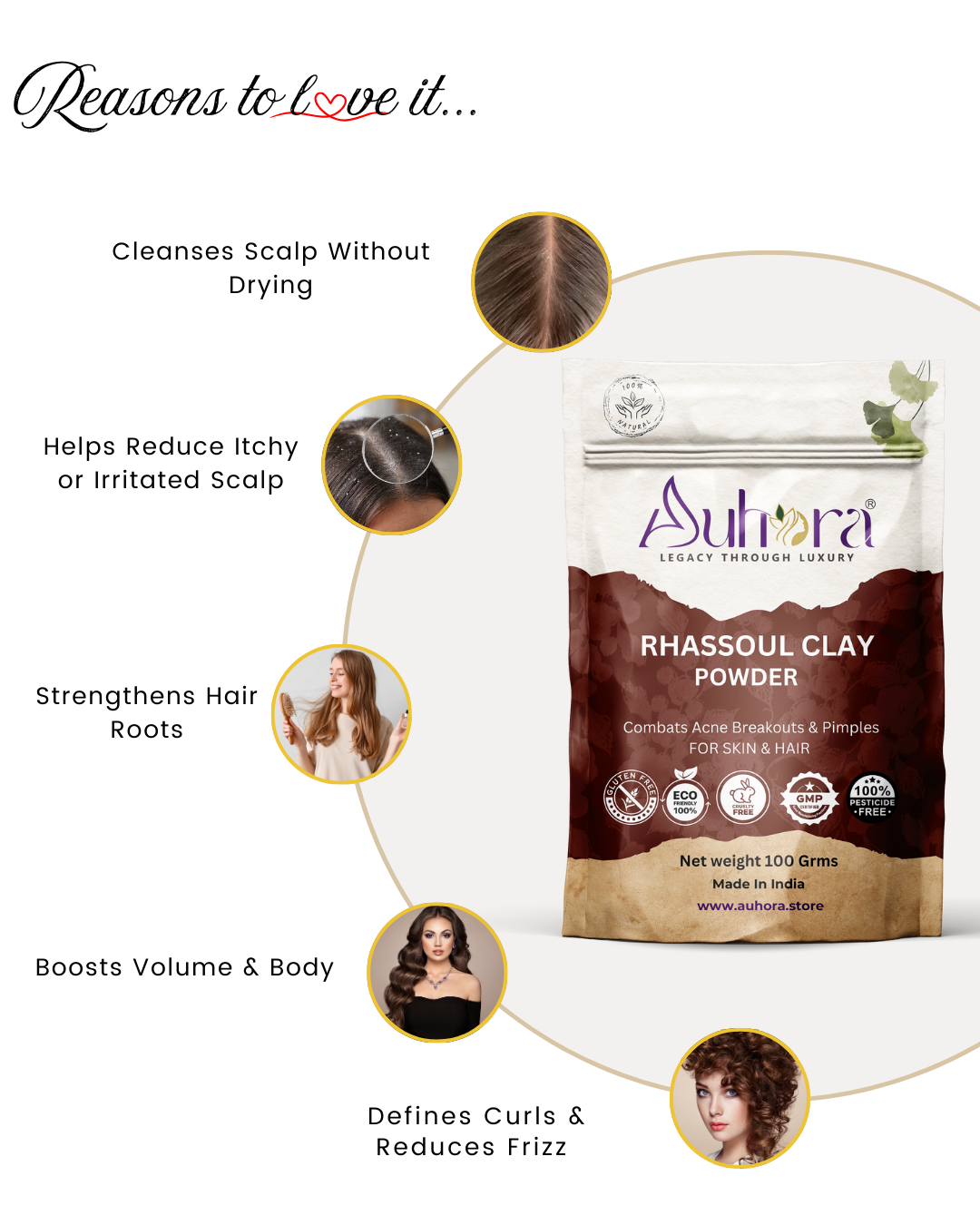 Auhora Rhassoul Clay Powder