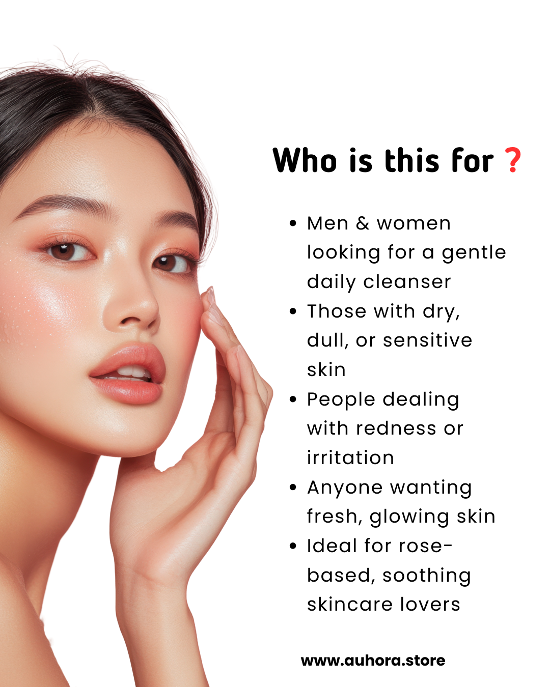 Auhora Rose Face Wash