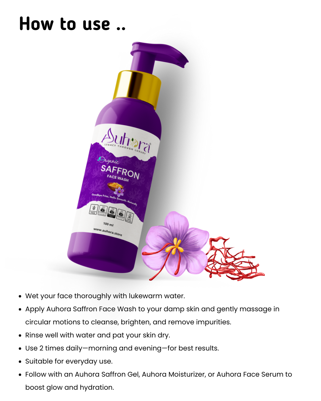 Auhora Saffron Face Wash