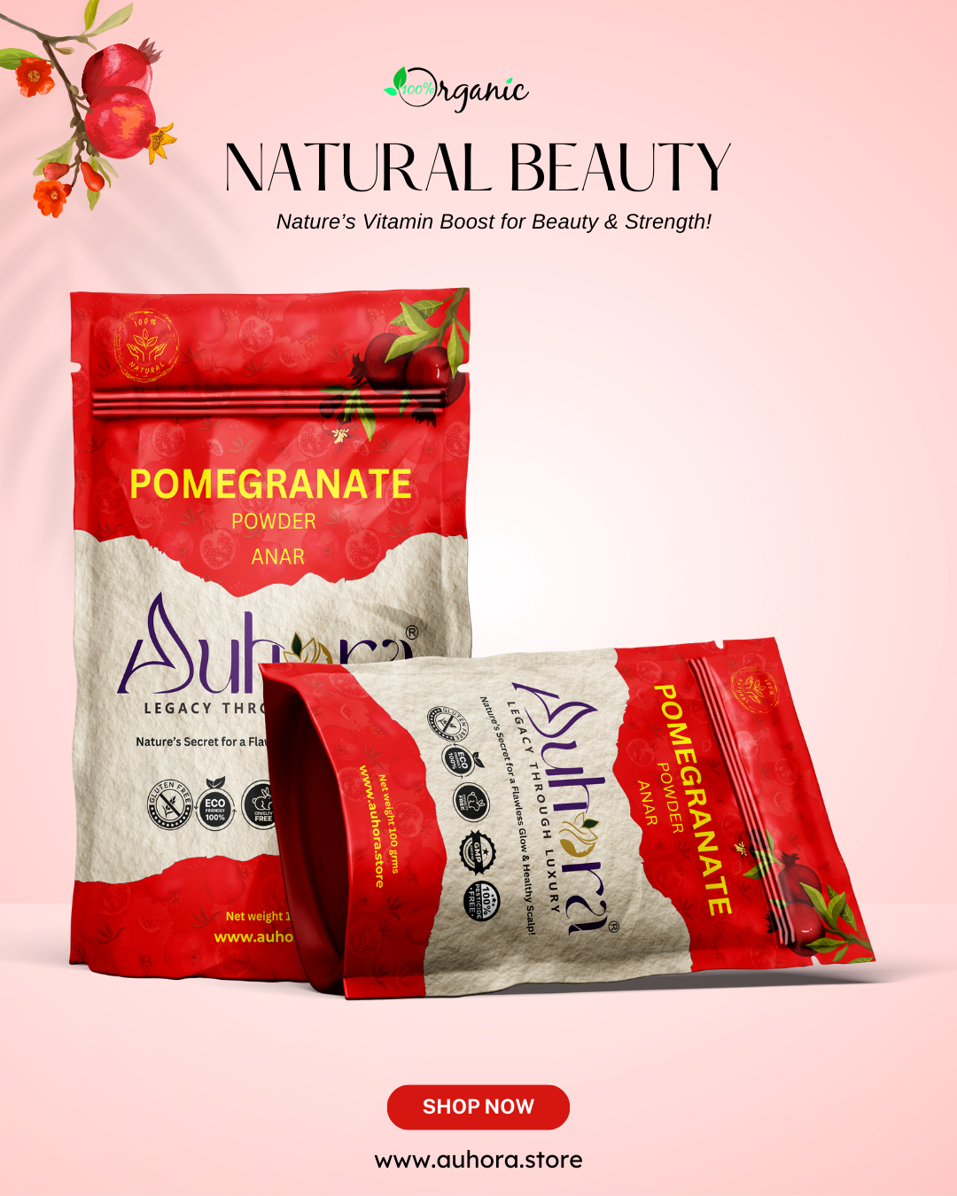 Auhora Pomegranate (Anar) Powder