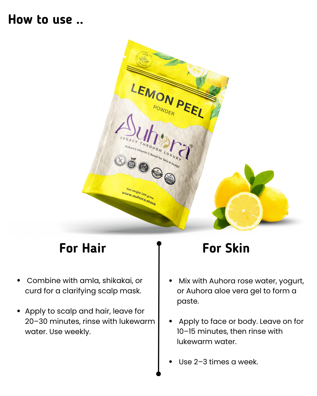Auhora Lemon Peel Powder